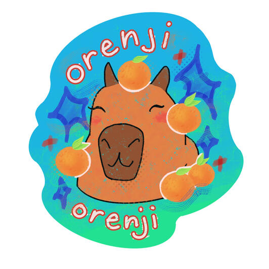 Orenji Capybara - Original